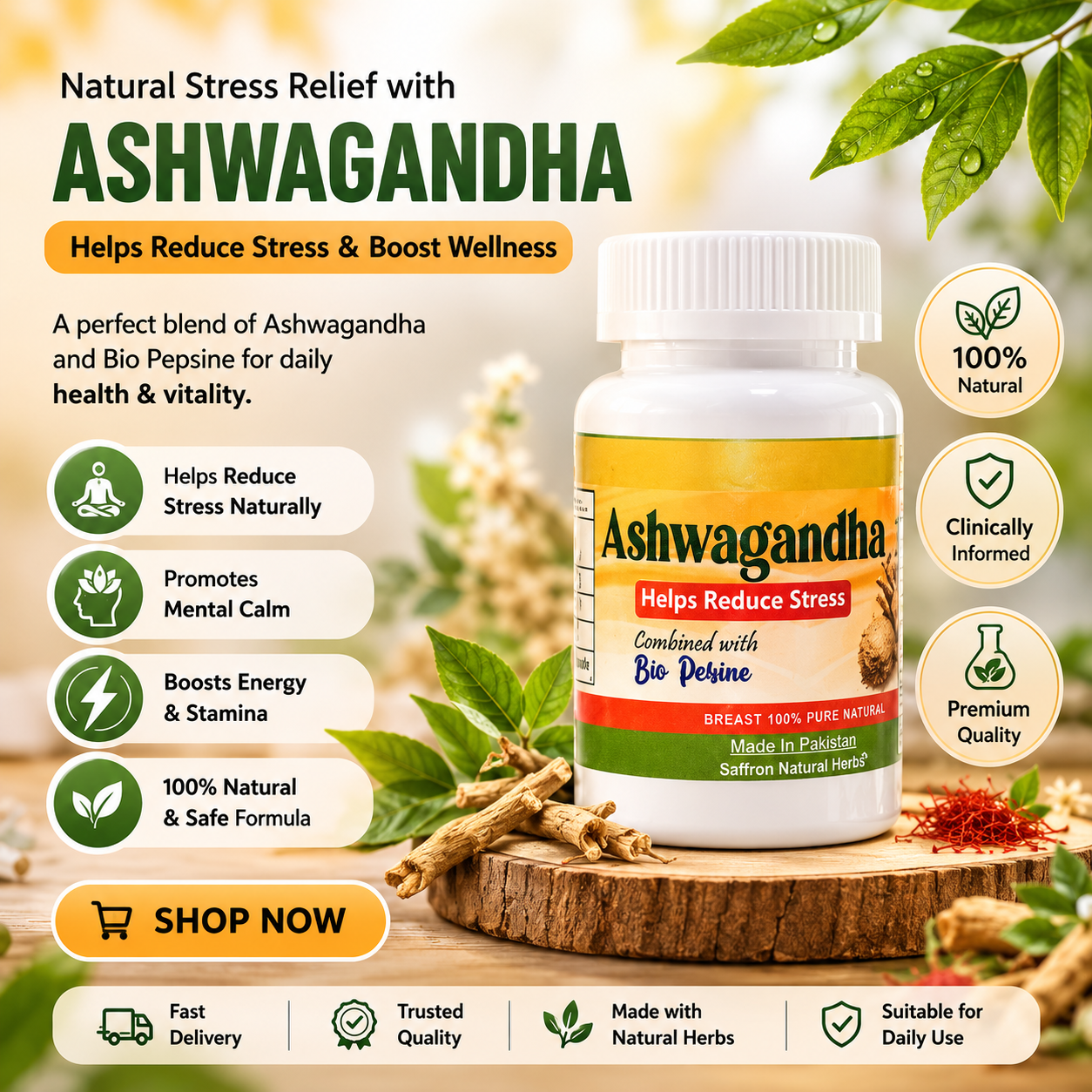 🌿 Ashwagandha Herbal Capsules